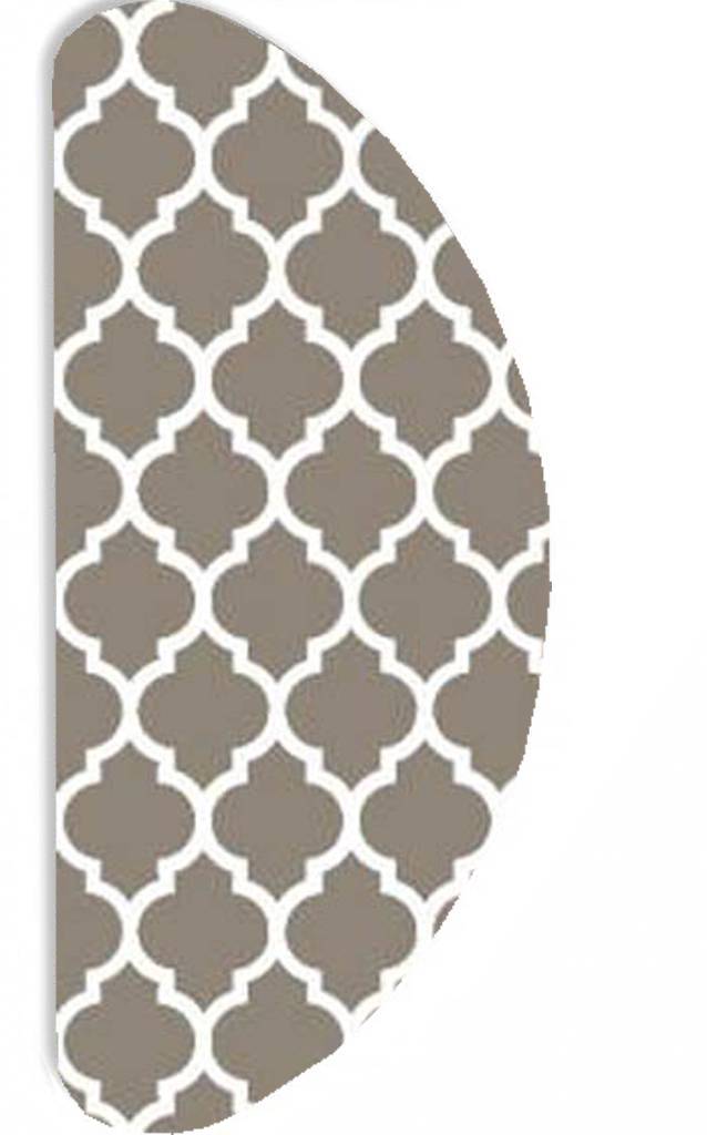 Strijkplankovertrek Banaan "Beige Symmetry" met moltonlaag Strijkplankovertrek Banaan "Beige Symmetry" met moltonlaag