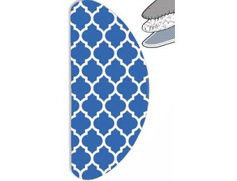 Strijkplankovertrek Banaan "Blue  Symmetry" met moltonlaag