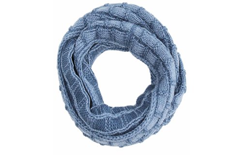 Gebreide Colsjaal  Blauw Gebreide Colsjaal  Blauw