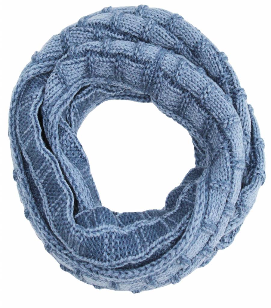 Gebreide Colsjaal  Blauw Gebreide Colsjaal  Blauw