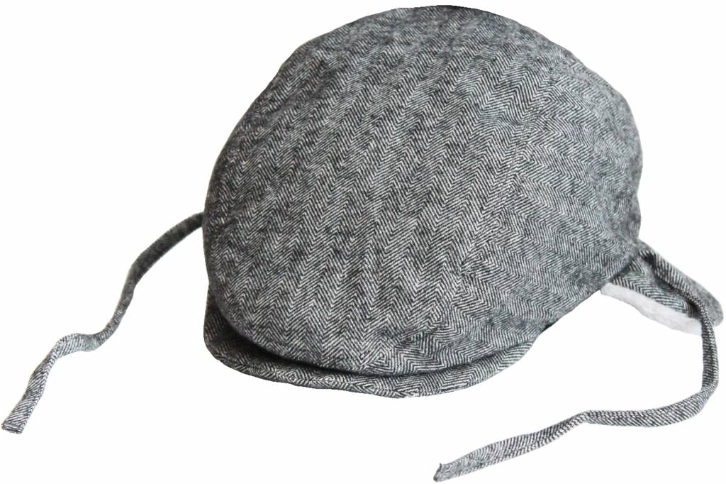 Baby- kinder pet met oorflappen  Black