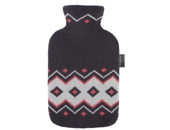 Warmwaterkruik 2 L. met gebreide hoes Noorwegen design