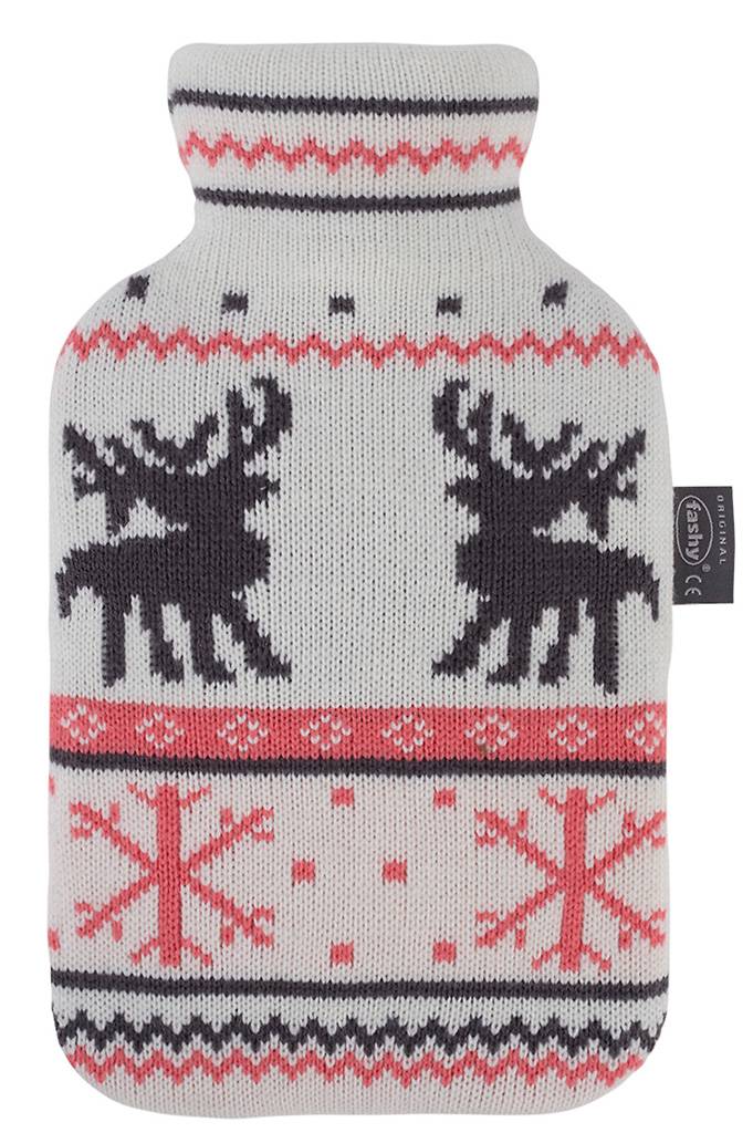 Warmwaterkruik 2 L. met gebreide hoes Noorwegen Hert Warmwaterkruik 2 L. met gebreide hoes Noorwegen Hert