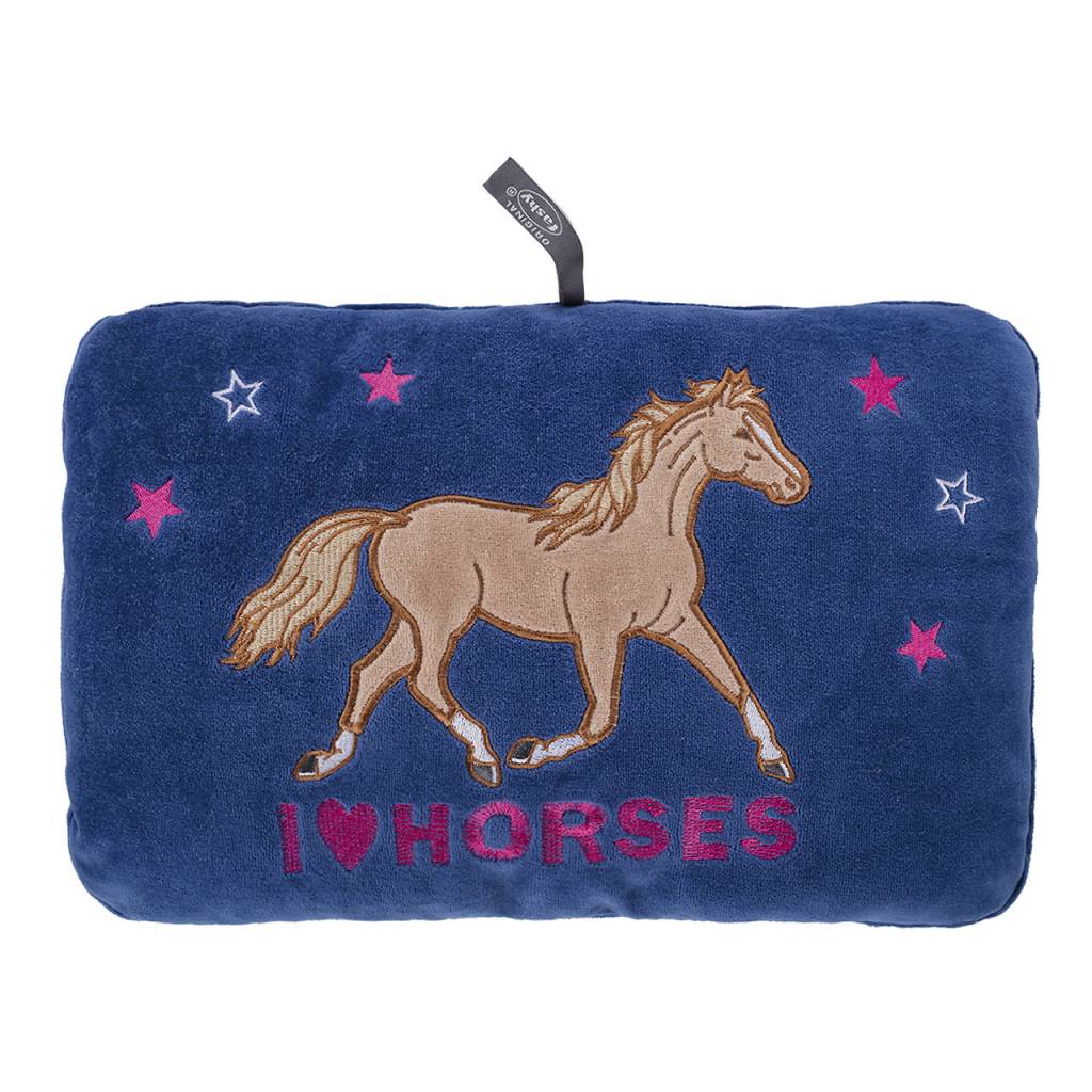 Warmtekussen Paard  "I love Horses"  met kruik 0,8 liter Warmtekussen Paard  "I love Horses"  met kruik 0,8 liter