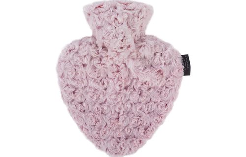 Warmwaterkruik Hartvorm 0,7 L.  "Rozendesign"