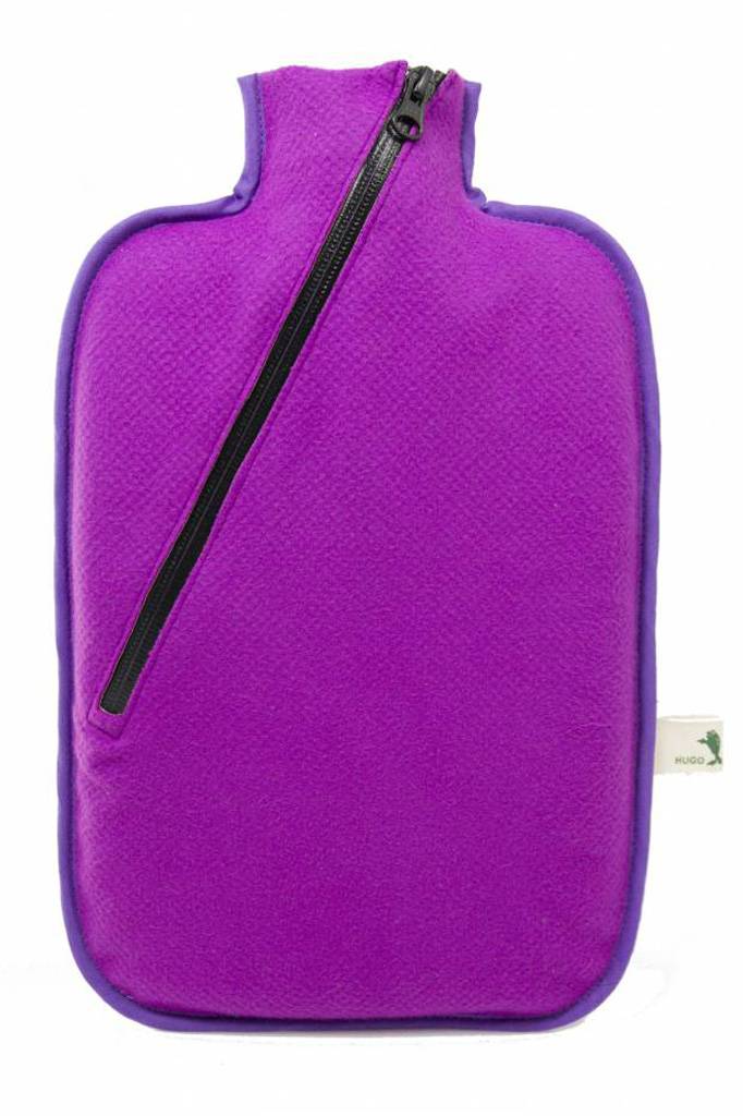 Warmwaterkruik softshell paars