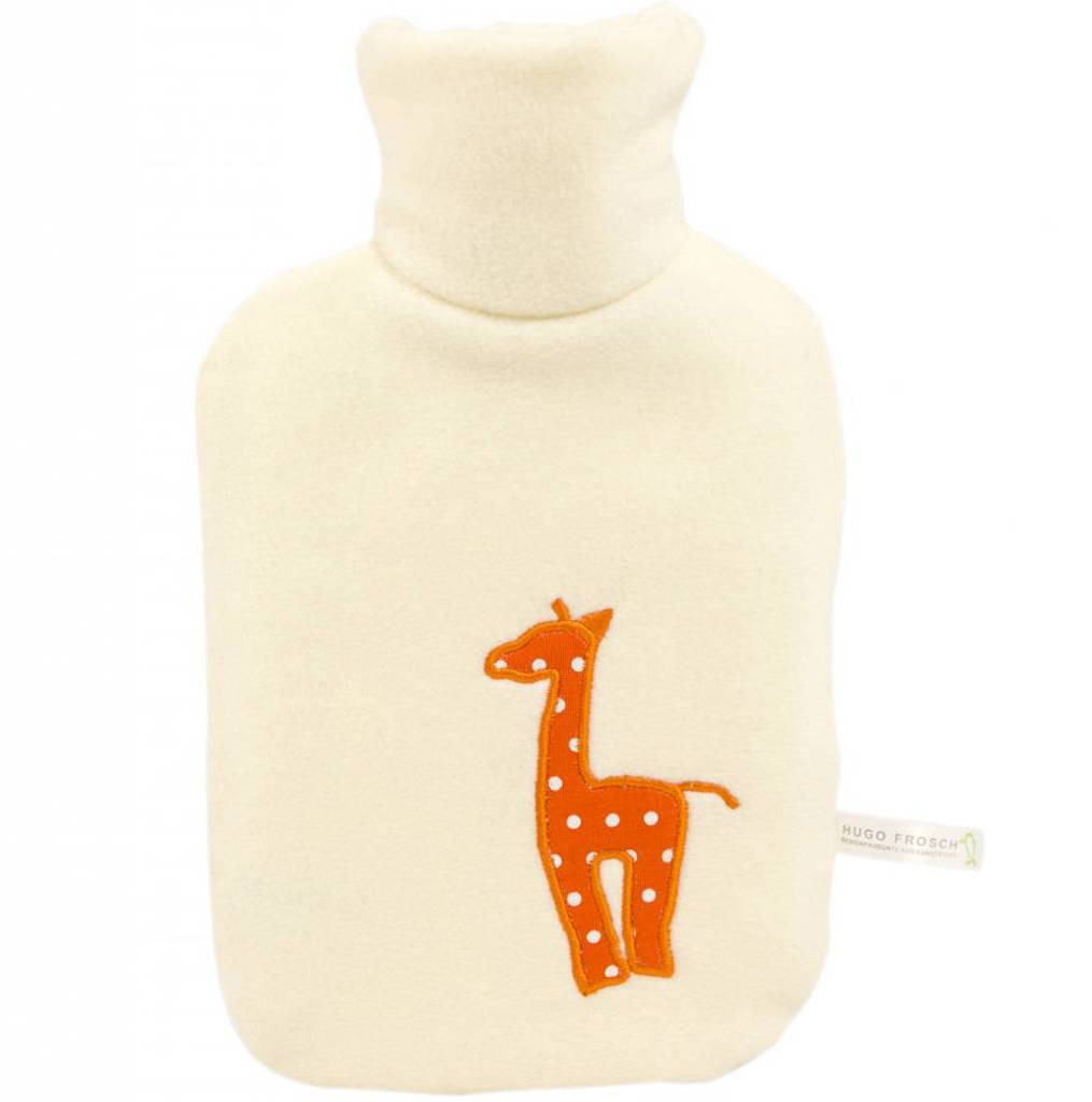 Warmwaterkruik Kind Giraffe dubbel fleece crème Warmwaterkruik Kind Giraffe dubbel fleece crème