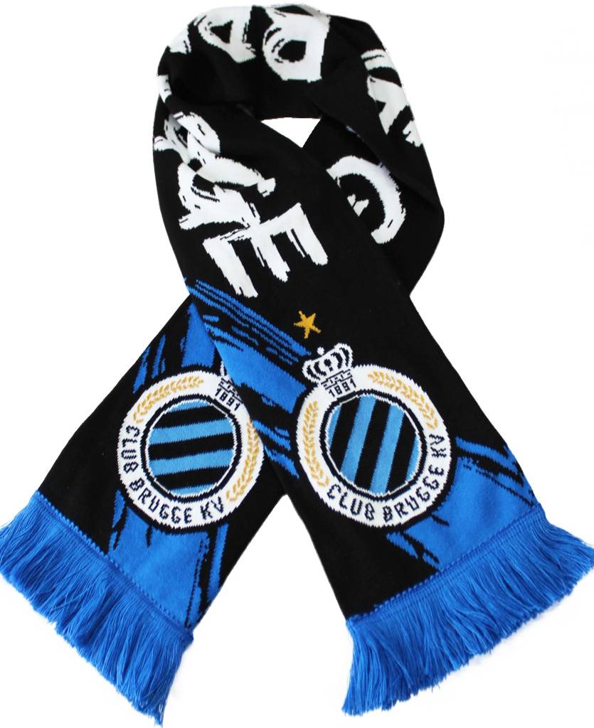 Supporterssjaal Club Brugge -  Zwart/Wit Supporterssjaal Club Brugge -  Zwart/Wit