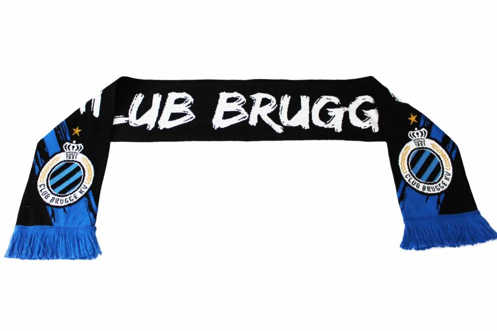 Supporterssjaal Club Brugge -  Zwart/Wit Supporterssjaal Club Brugge -  Zwart/Wit