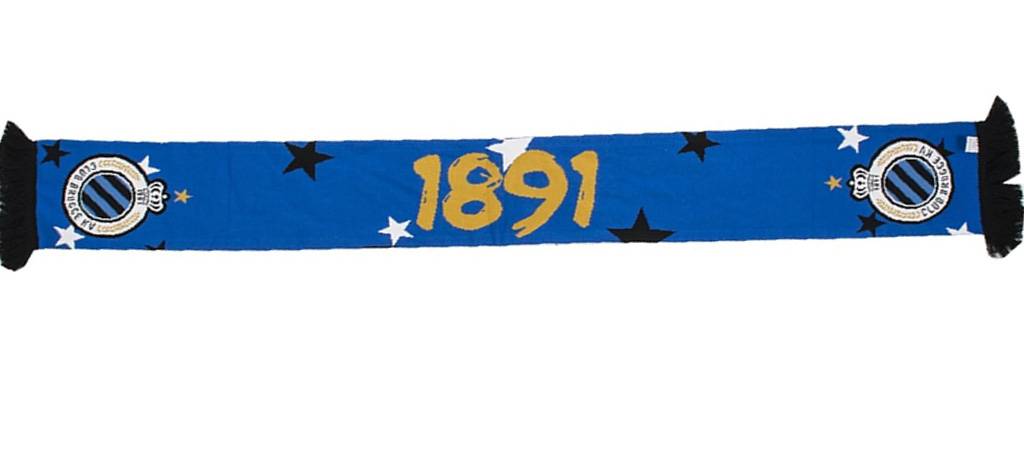 Supporterssjaal Club Brugge  "1891"  Gold Supporterssjaal Club Brugge  "1891"  Gold