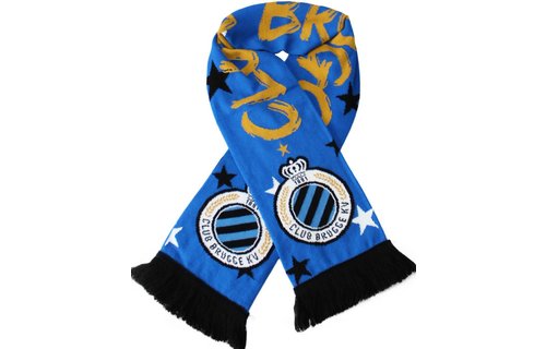Supporterssjaal Club Brugge  "1891"  Gold Supporterssjaal Club Brugge  "1891"  Gold