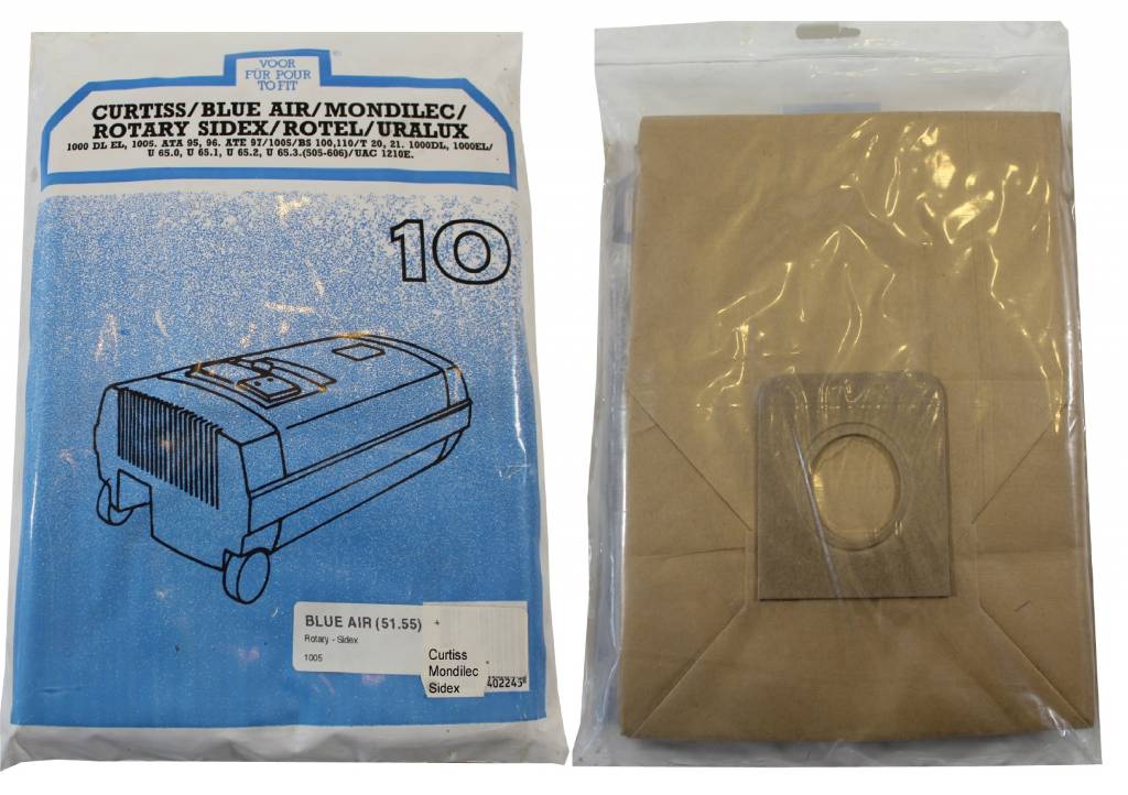 Blue Air / Curtiss / Rotel Stofzuigerzakken