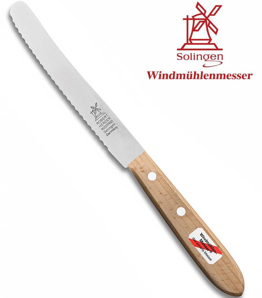 Robert Herder  "Tafelmes breed"  Beukenhout  RVS