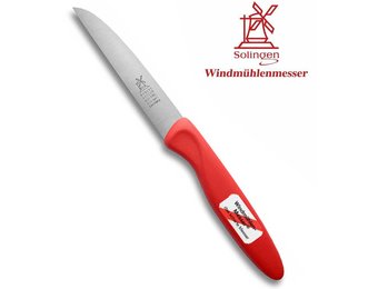 Robert Herder Molenmes Roestvrij -  Kunststof Rood