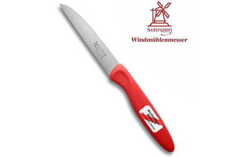 Robert Herder Molenmes Roestvrij -  Kunststof Rood