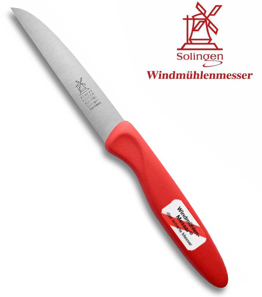 Robert Herder Molenmes Roestvrij -  Kunststof Rood