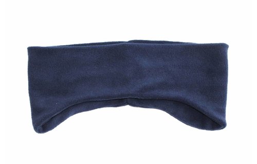 Haarband Fleece breed  Navy Blauw