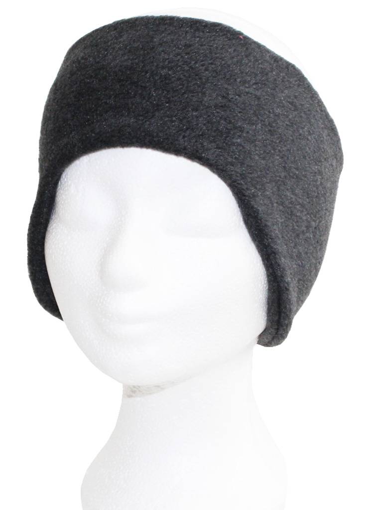 Haarband Fleece breed  Grijs