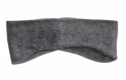Haarband Fleece breed  Grijs