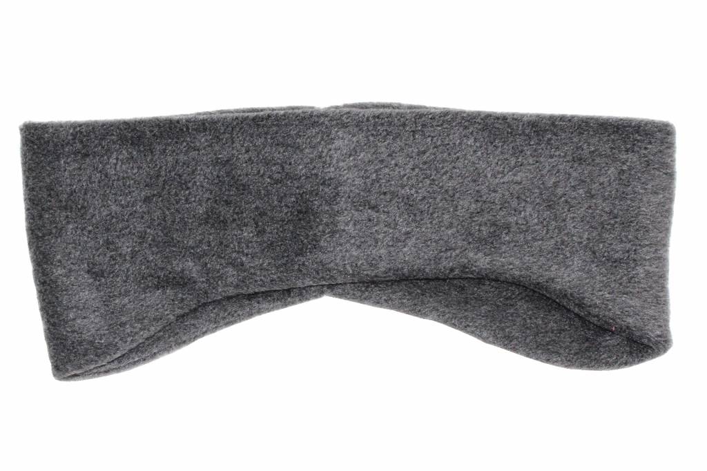 Haarband Fleece breed  Grijs
