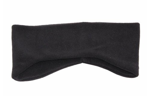 Haarband Fleece breed  Zwart