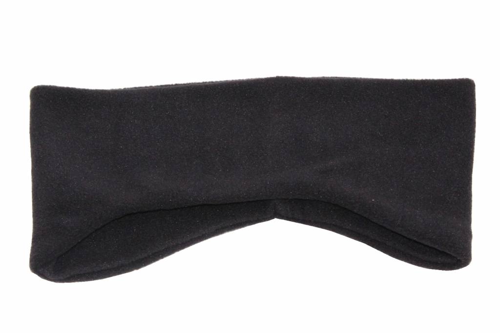 Haarband Fleece breed  Zwart
