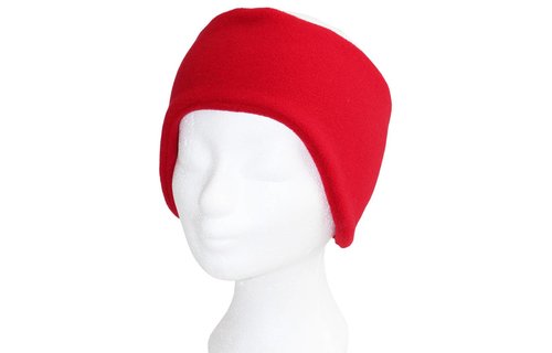 Haarband Fleece breed  Rood