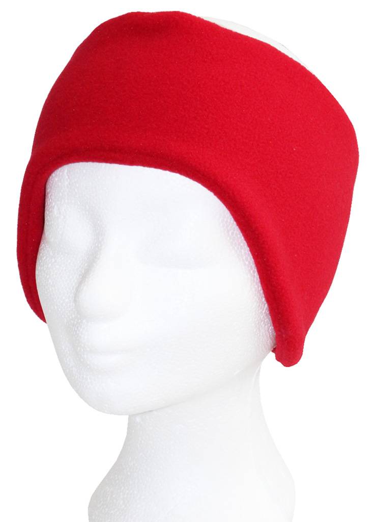 Haarband Fleece breed  Rood
