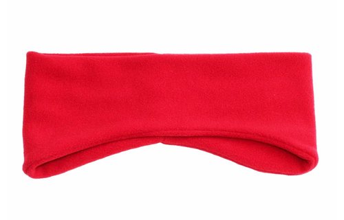 Haarband Fleece breed  Rood