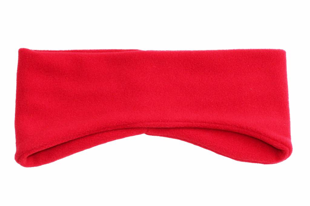 Haarband Fleece breed  Rood