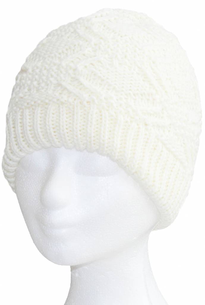 Gebreide Dames Muts  acrylic/wool