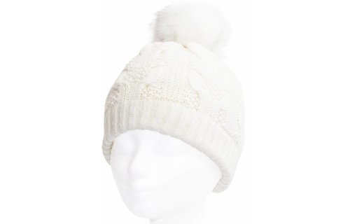 Dames Muts pompon fur / Cable