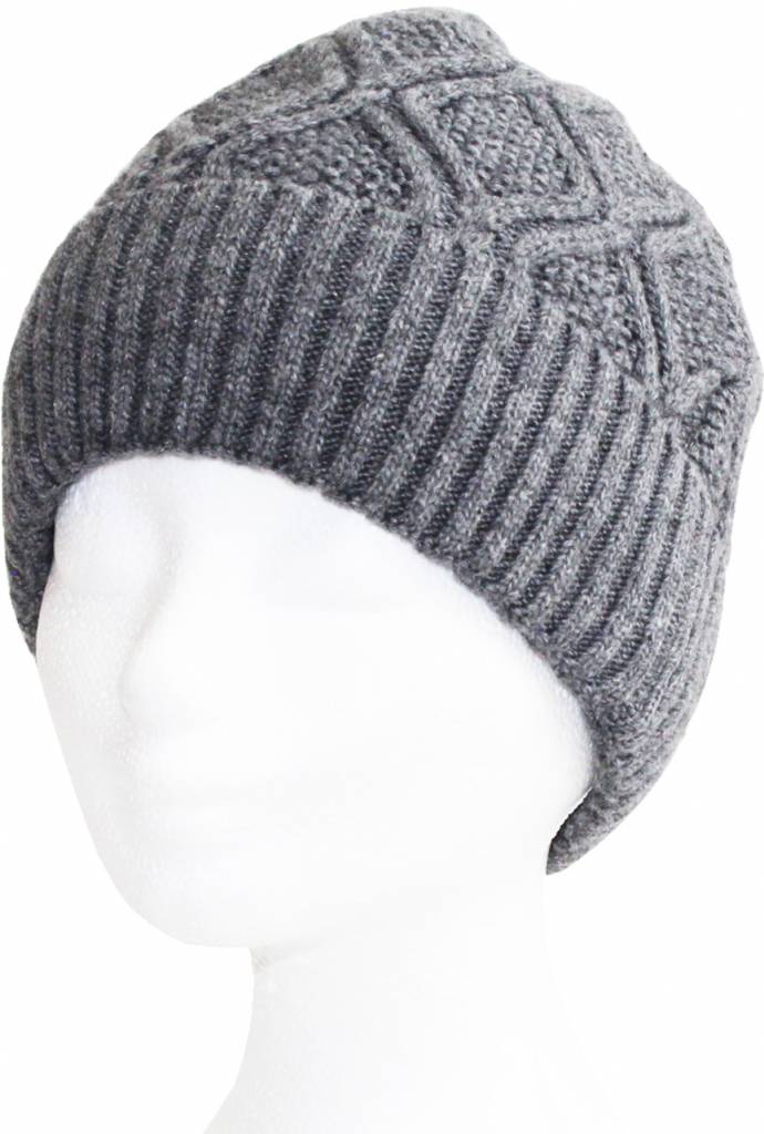 Gebreide Dames Muts met boord Gebreide Dames Muts met boord