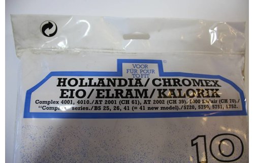 Kalorik / Hollandia / EIO / Chromex / Elram Stofzuigerzakken Kalorik / Hollandia / EIO / Chromex / Elram Stofzuigerzakken
