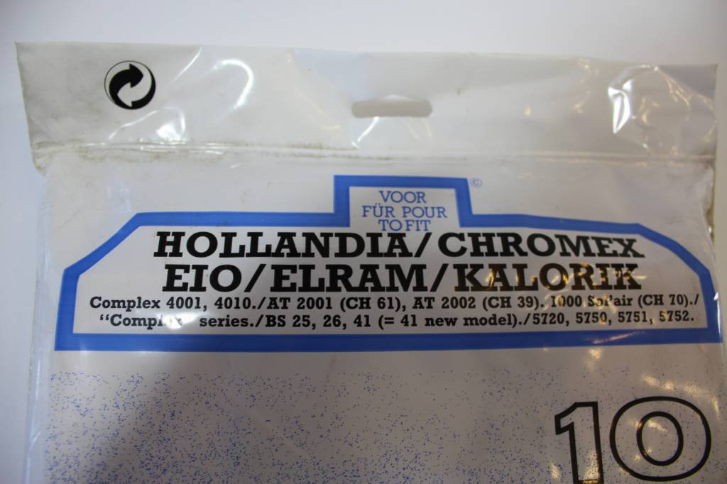 Kalorik / Hollandia / EIO / Chromex / Elram Stofzuigerzakken Kalorik / Hollandia / EIO / Chromex / Elram Stofzuigerzakken