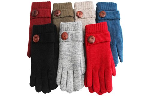 Handschoenen Dames met Knoop Verschillende Kleuren