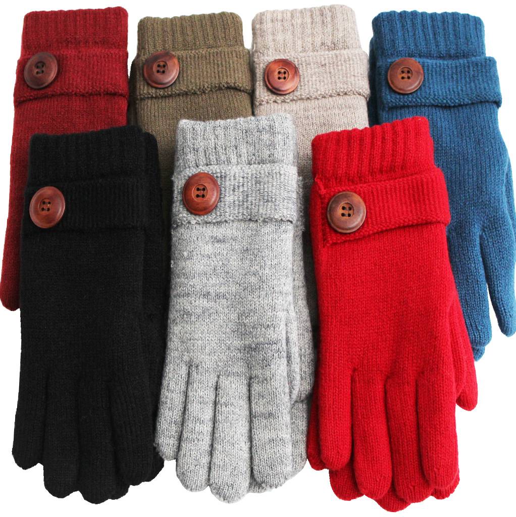 Handschoenen Dames met Knoop Verschillende Kleuren