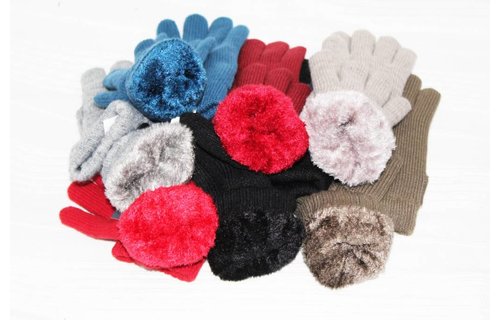 Handschoenen Dames met Knoop Verschillende Kleuren