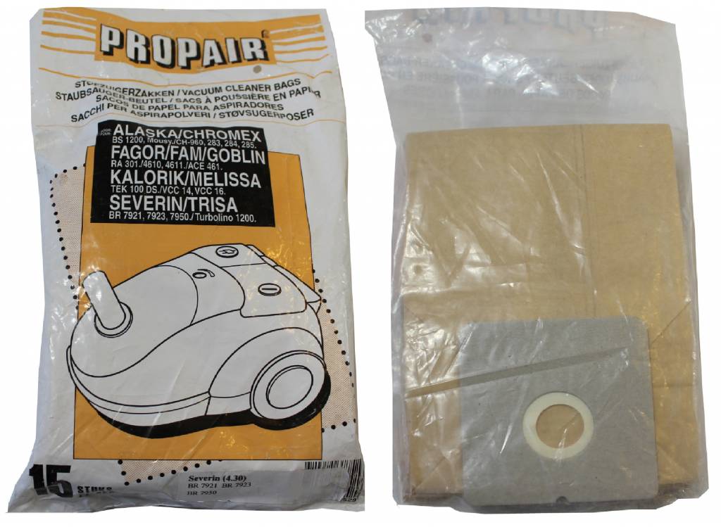 Severin BR 7921 / Kalorik Tek 100 DS Stofzuigerzakken