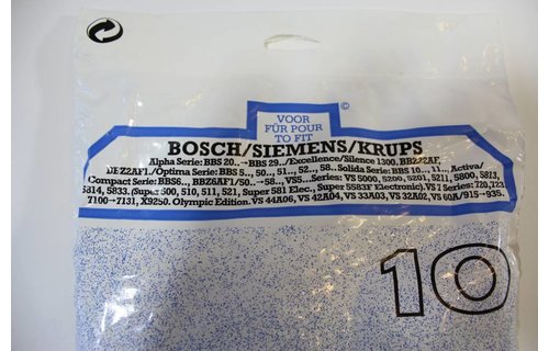 Bosch / Siemens / Krups Alpha Serie VS 50-58 Stofzuigerzakken Bosch / Siemens / Krups Alpha Serie VS 50-58 Stofzuigerzakken