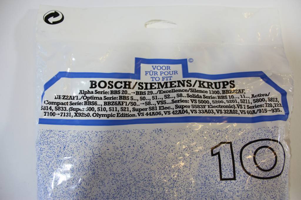 Bosch / Siemens / Krups Alpha Serie VS 50-58 Stofzuigerzakken Bosch / Siemens / Krups Alpha Serie VS 50-58 Stofzuigerzakken