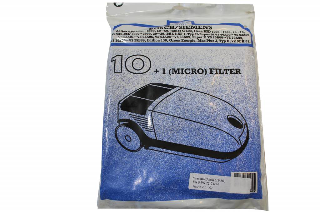 Bosch / Siemens Activa BBS 6000 - 6999 Stofzuigerzakken Bosch / Siemens Activa BBS 6000 - 6999 Stofzuigerzakken
