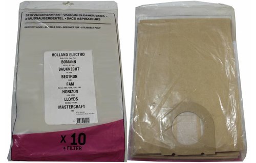 Holland Electro Birdy / Bauknecht / Bestron / Fam / Horizon Stofzuigerzakken Holland Electro Birdy / Bauknecht / Bestron / Fam / Horizon Stofzuigerzakken