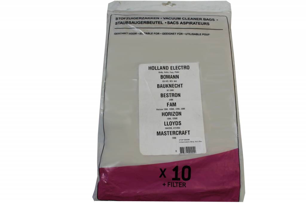 Holland Electro Birdy / Bauknecht / Bestron / Fam / Horizon Stofzuigerzakken Holland Electro Birdy / Bauknecht / Bestron / Fam / Horizon Stofzuigerzakken