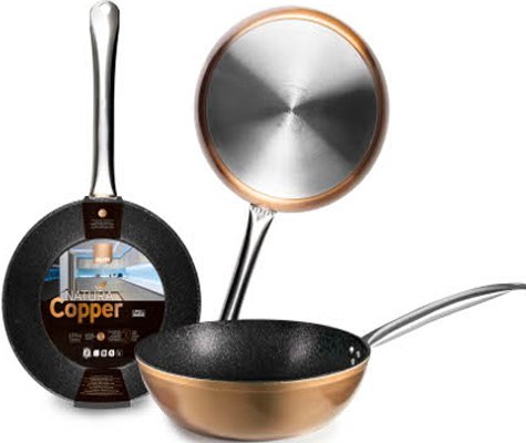 Stoofpan  Natura Koper in verschillende maten