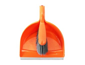 Vuilblik met handvleugel   Oranje