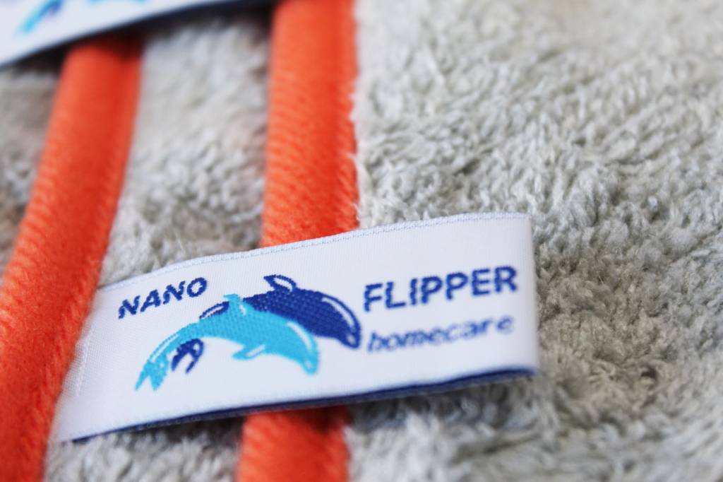 Nano Doek 30 x 30 cm.  Grijs - Oranje  ( 4 stuks )