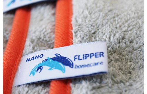 Nano Dweil  50 x 70 cm.   Grijs - Oranje