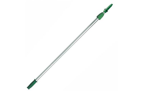 Telescoopsteel  2,50 m  + borstel  + knie + waterslang