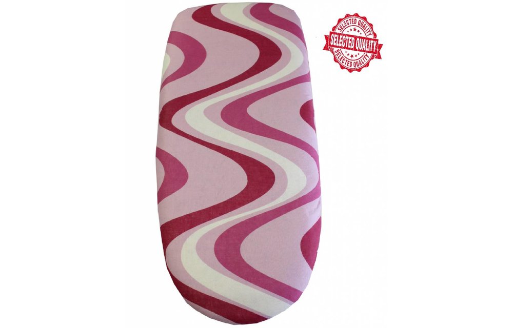 Strijkplankovertrek Universeel 150 X 60 cm. Roos / modern wave des.